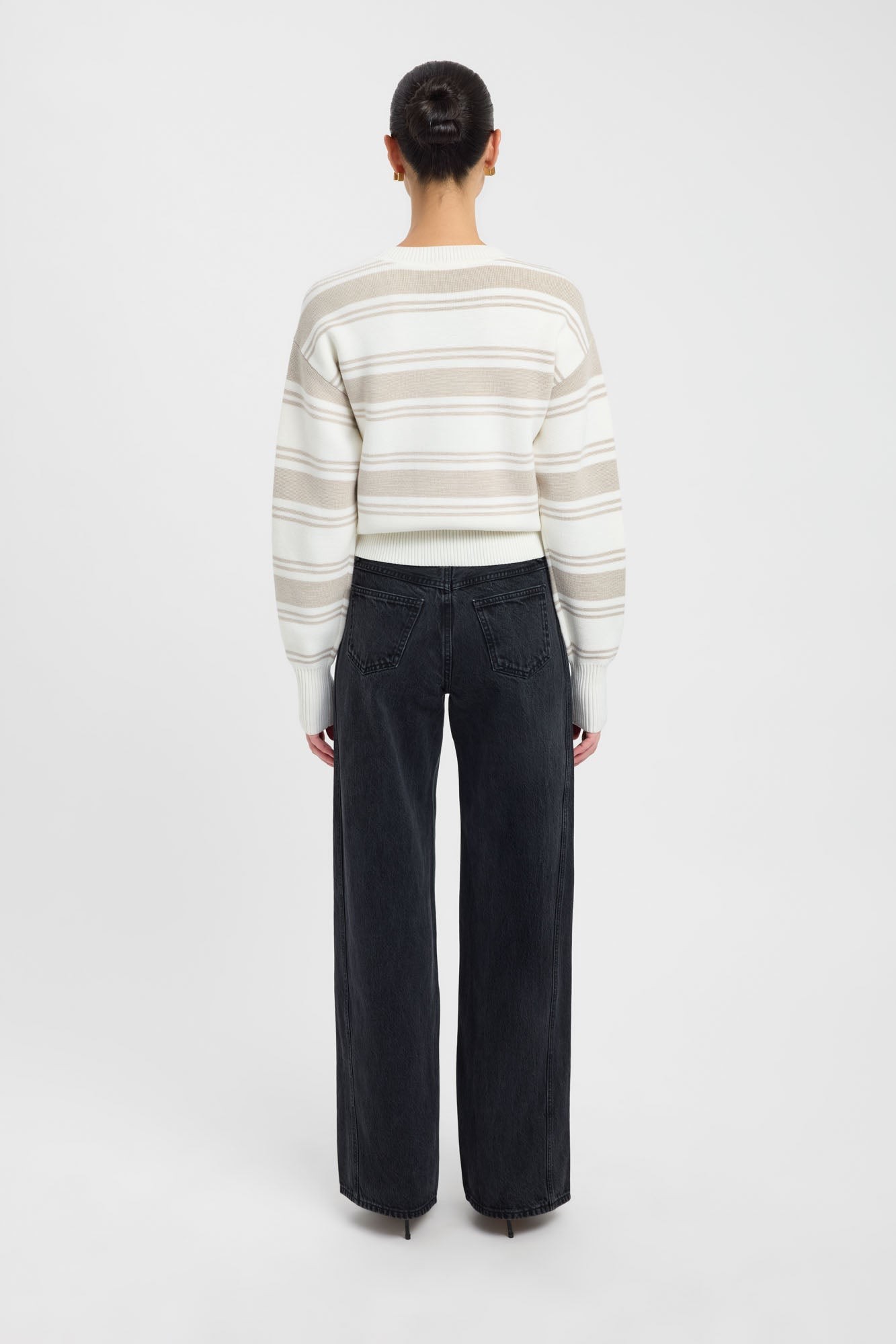 Dalton Stripe Crew Jumper view 3